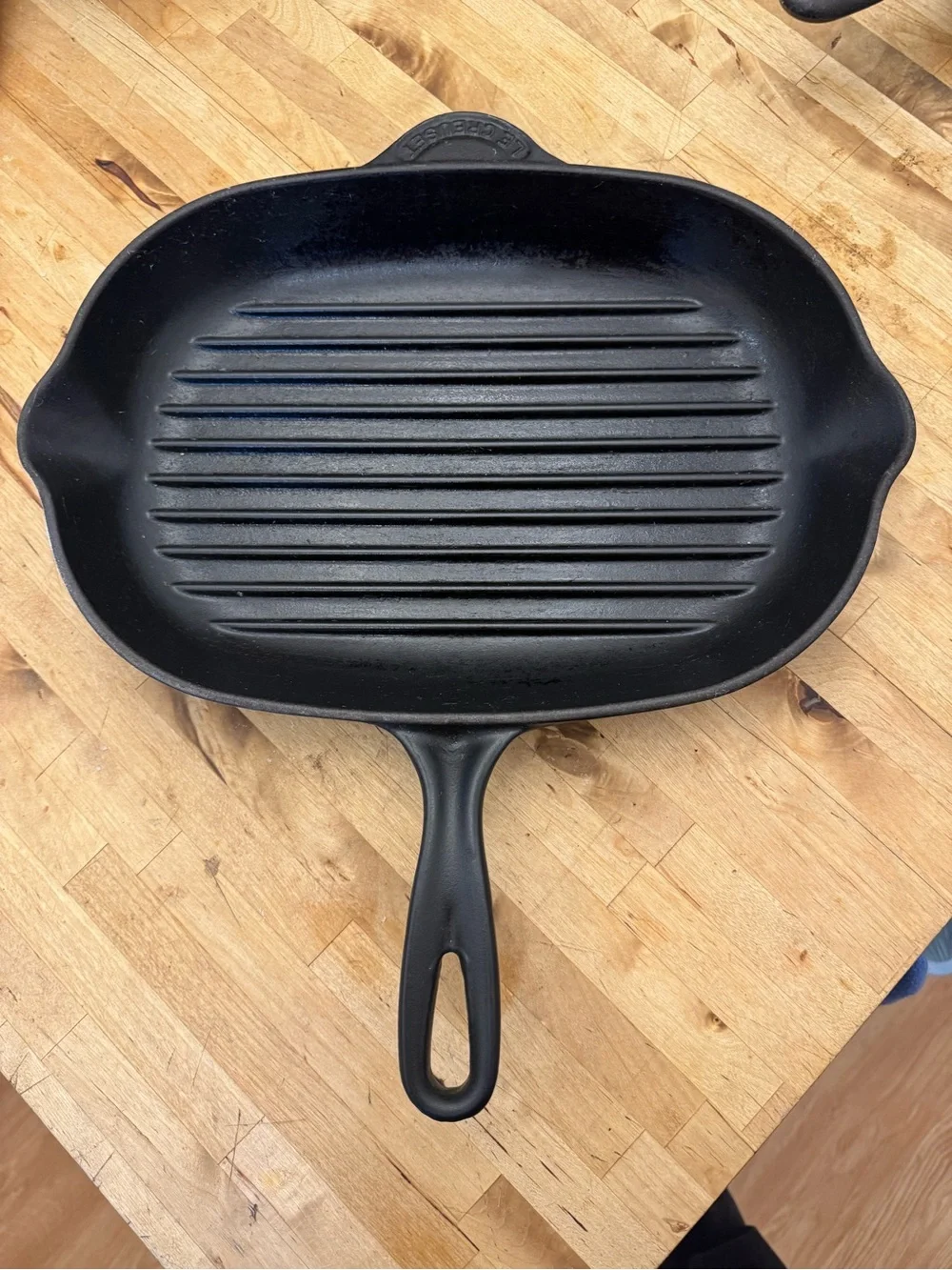 Le Creuset Oval Cast Iron Grill Pan Skillet French Made Number 32 France